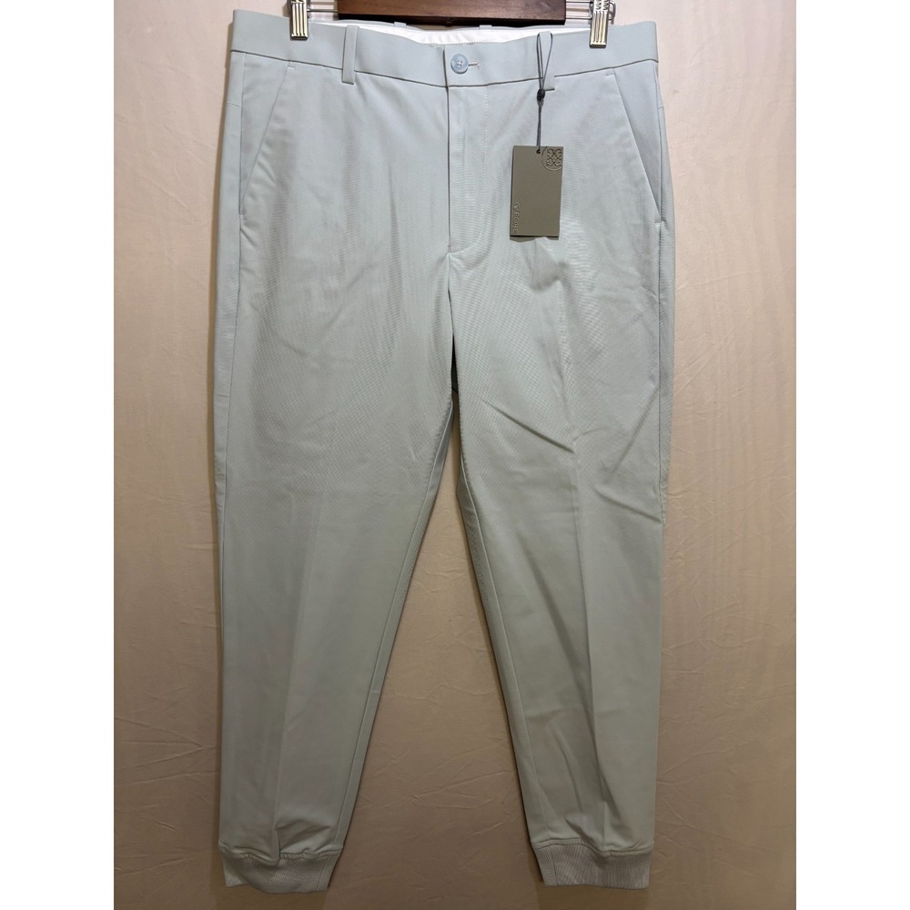 G/Fore Golf Jogger Pants Mens Gray Tapered Leg Flat Front Performance 32 NWT